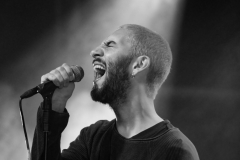 Nottingham, United Kingdom. 19 September 2023, Pictured DO NOTHING (Headline Act) with Support Acts HUMOUR and OPUS KINK Lead Singer - Andreas Christodoulidis (Humour), at Rock City.  

Credit:Mark Dunn Photography/Alamy Entertainment