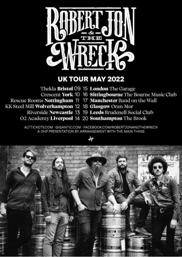 Robert Jon & The Wreck return to the UK for a tour in 2022.
