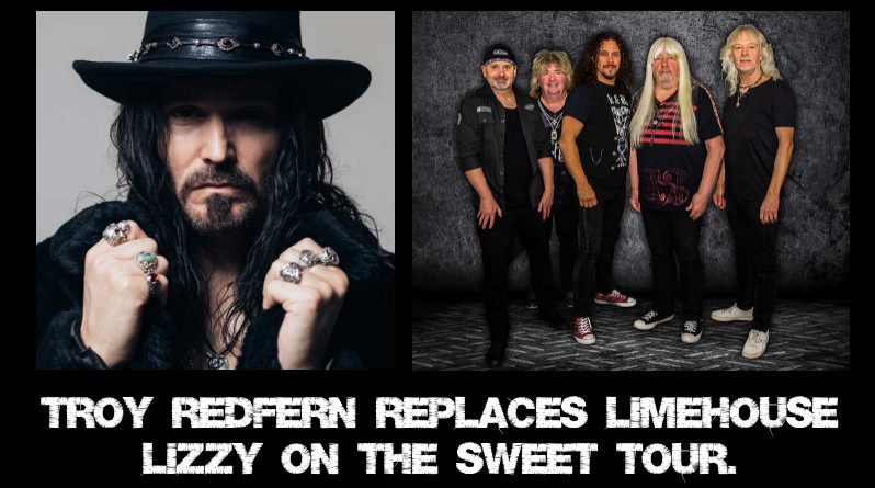 Troy Redfern replaces Limehouse Lizzy on the Sweet tour.