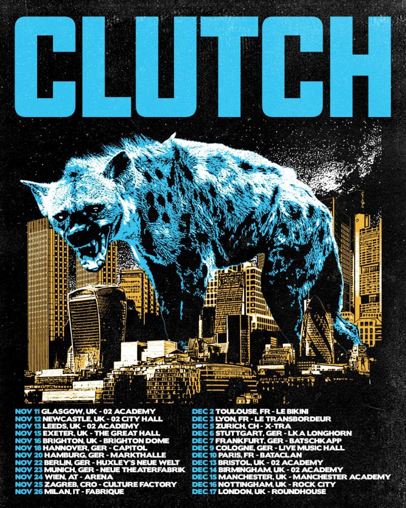 CLUTCH Announce a Free Livestream To Celebrate Release Of Their New Album, Sunrise On Slaughter Beach.