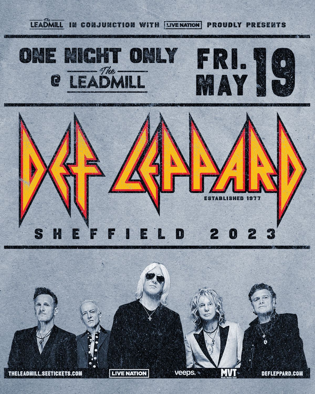 Def Leppard to Play Intimate Homecoming Show.