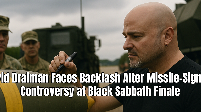 David Draiman Faces Backlash After Missile-Signing Controversy at Black Sabbath Finale