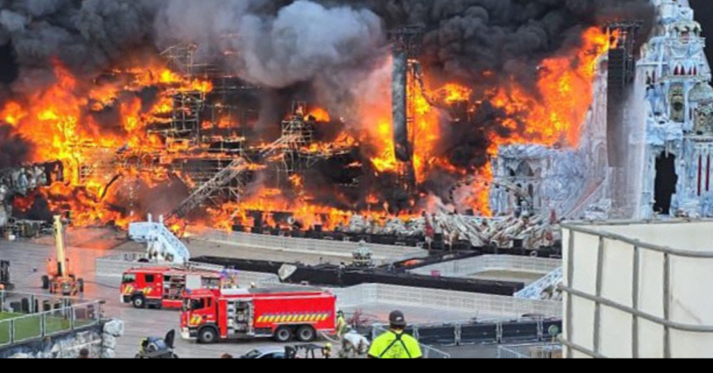 Tomorrowland main stage fire
