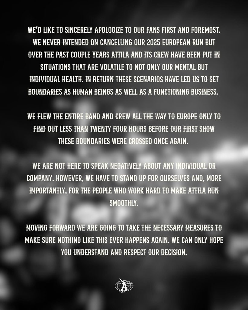 Attila Cancel European Tour