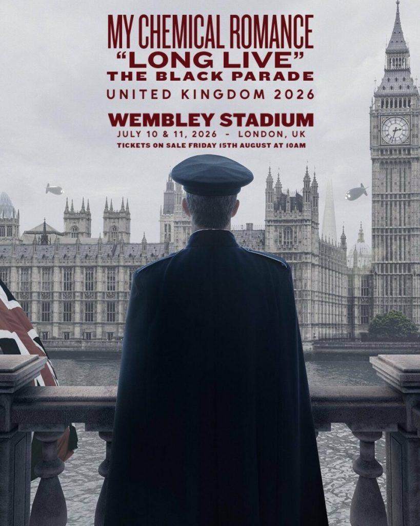 My Chemical Romance Announce 2026 Wembley UK Shows