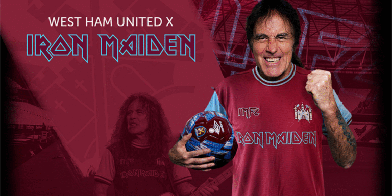 Iron Maiden West Ham 50th Anniversary shirt