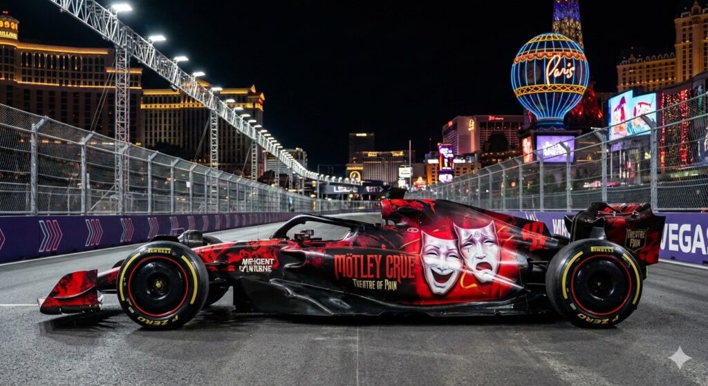 Las Vegas F1 Rock Takeover: Motley Crue F1 car