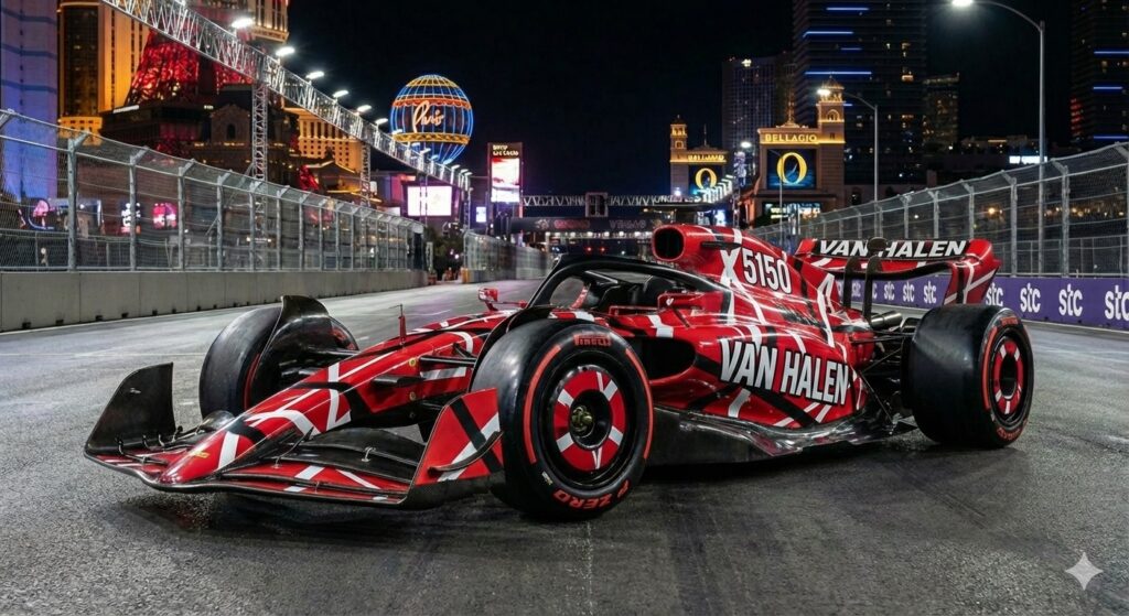 Las Vegas F1 Rock Takeover: Van Halen F1 Car