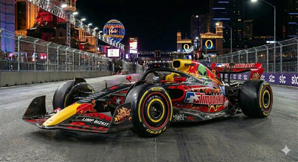 Las Vegas F1 Rock Takeover:Linkin Park F1 car