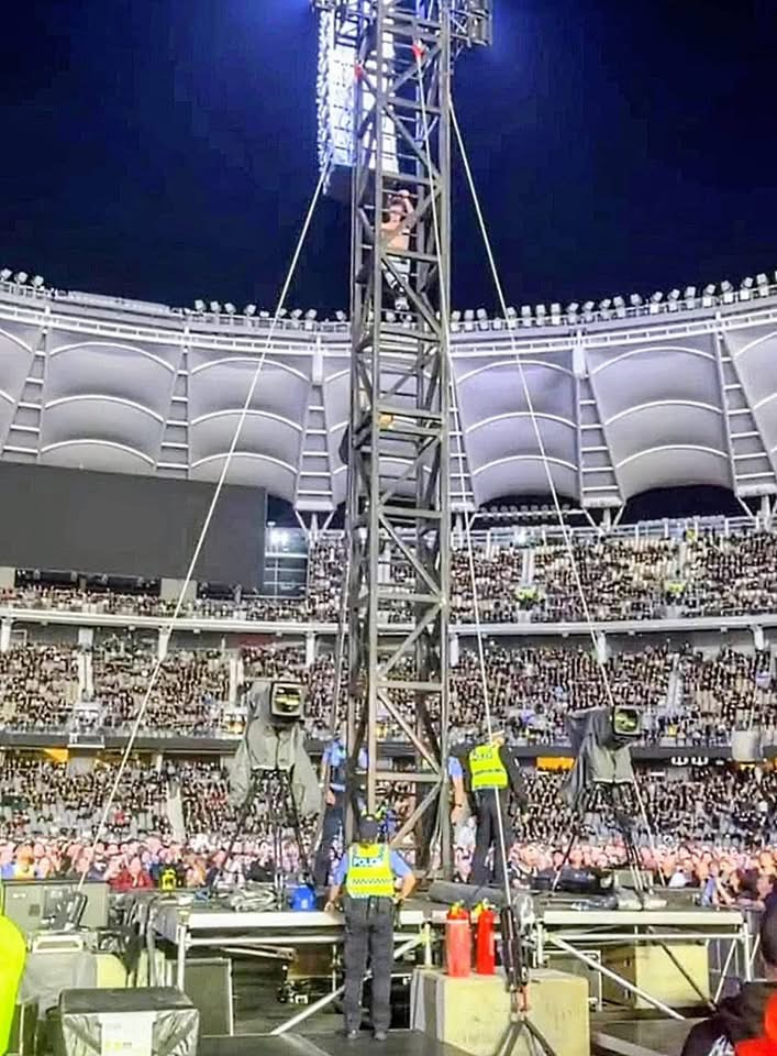 Metallica Fans Lifetime Ban Handed Down After Tower Climb Stunt