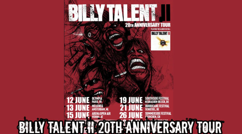 Billy Talent II 20th Anniversary Tour