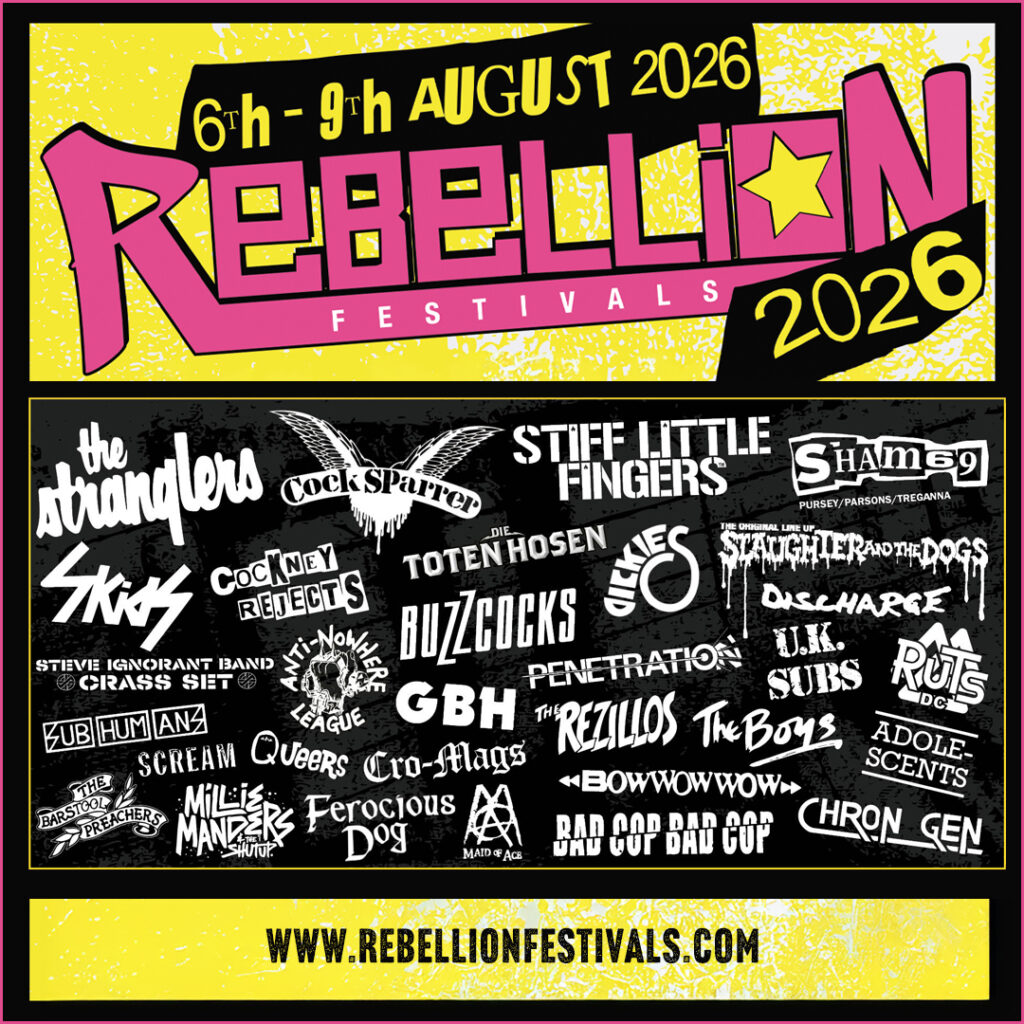 Celebrating its 30th anniversary this year, Rebellion Festival, the world's largest annual punk event, is set to return August 6th to 9th to its long-standing home, the Winter Gardens in Blackpool.