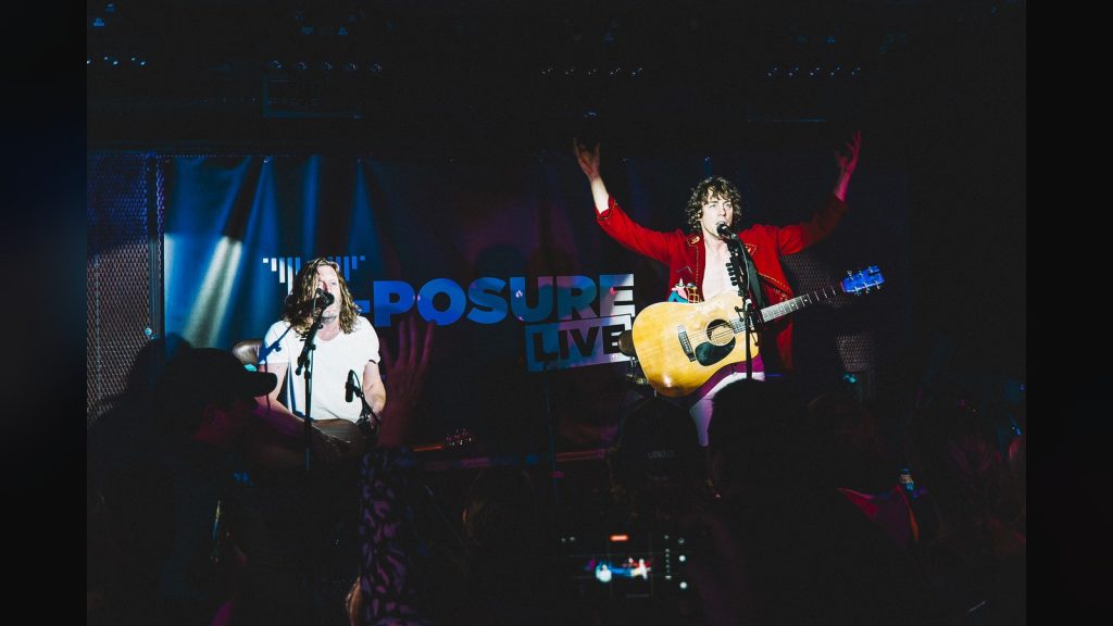 Johnny Borrell and Andy Burrows of Razorlight live at the Barfly in Camden